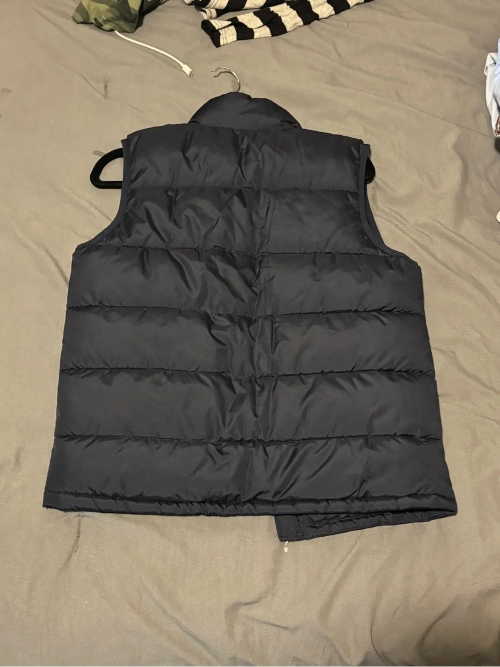 GAP Boys Dark Gray Quilted Puffer Vest